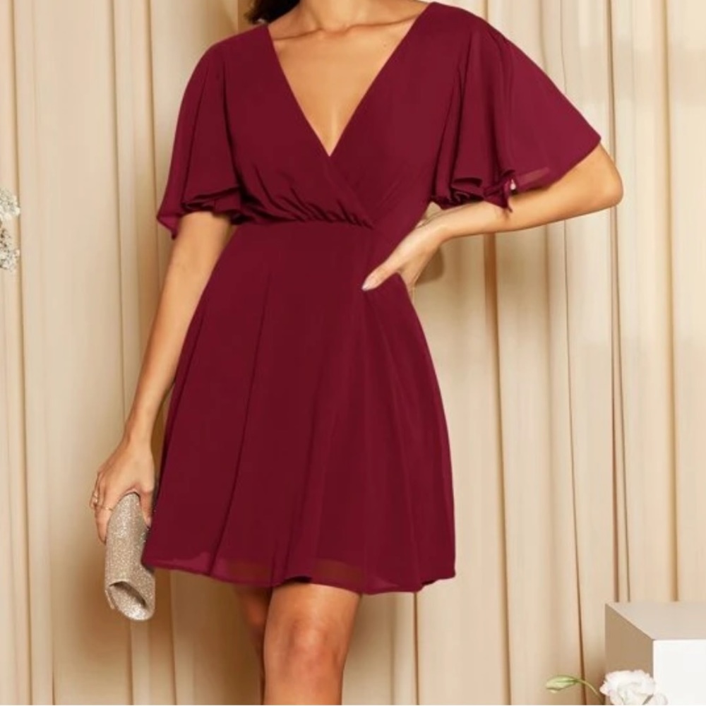 Maroon Dress
